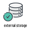 Access to the backup storage